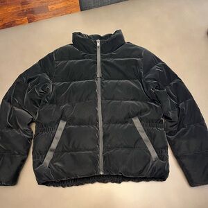 Athleta Size Medium Black Down Puffer Jacket
